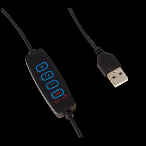 Lampă Circulară LED XXL Grundig pentru Selfie și Vloguri - Luminozitate Ajustabilă și Suport Flexibil