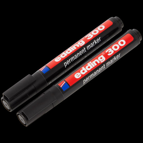 Marker Permanent Edding - Set 2 Bucăți, Rezistent și Uscare Rapidă
