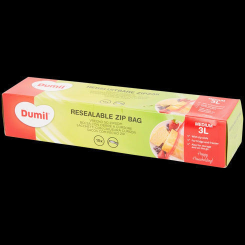 Pungi Resigilabile Medii cu Închidere Glisantă - Păstrează Prospețimea Alimentelor