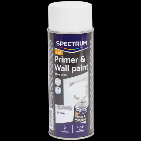 Vopsea Pulverizabilă 2 în 1 Spectrum Alb - Acoperire Rapidă și Durabilă