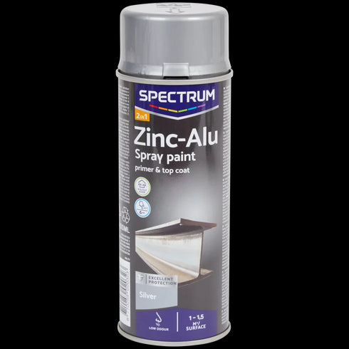 Vopsea Spray Zinc-Aluminiu Spectrum Argintiu - Protecție Durabilă și Finisaj Profesional