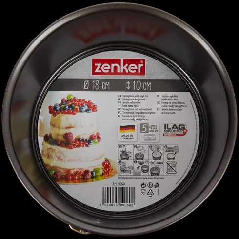 Formă Rotundă Detasabilă Zenker 18cm - Perfectă pentru Prăjituri Elegante