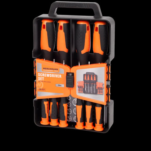 Set Profesional de Șurubelnițe Werckmann - 39 Piese, Calitate Superioară pentru Bricolaj