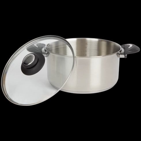 Oală Sola Premium cu Capac de Sticlă - Excelență în Bucătărie