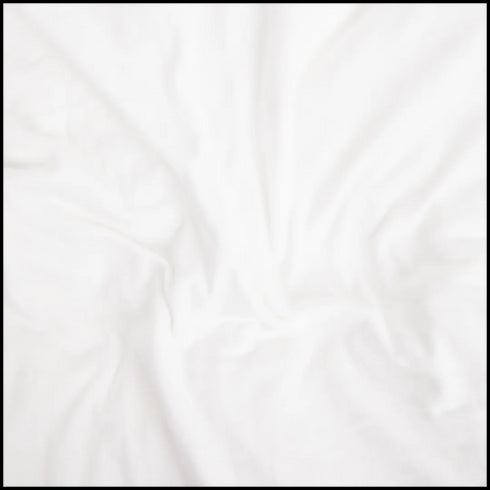 Cearșaf Alb din Jerseu Extra Moale Comfibeds - Confort Premium pentru Somn Odihnitor