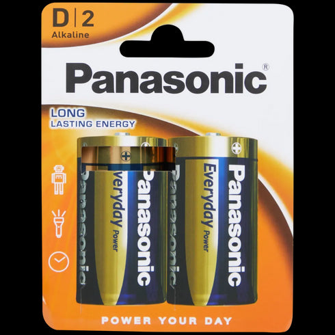 Baterii Alcaline Panasonic D - Energie de Longa Durata
