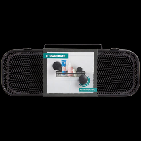 Etajeră Elegantă pentru Duș - Organizare Perfectă cu Ventuze Puternice