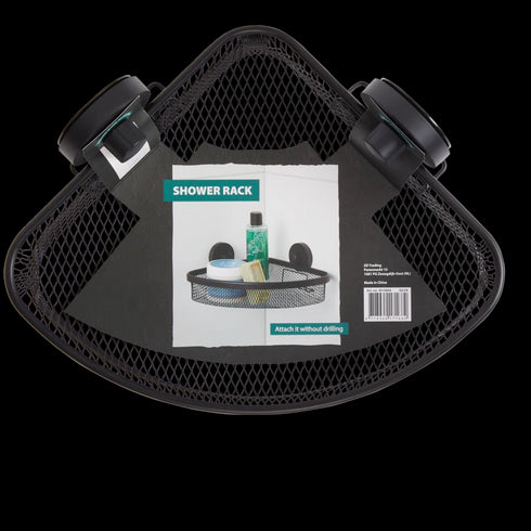 Etajeră de Colț pentru Duș - Organizare Elegantă și Practică - Culoare Neagră