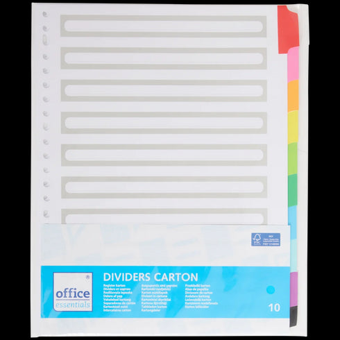 Separatoare de carton Office Essentials A4