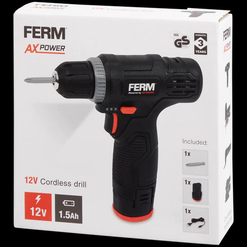 Bormașină Fără Fir FERM 12V - Putere și Precizie pentru Proiectele Tale!