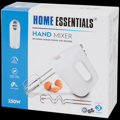 Mixer de Mână Puternic Home Essentials - 250W, 6 Viteze, Ideal pentru Bucătăria Românească
