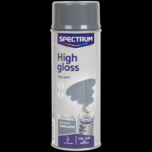 Vopsea Spray Lucioasă Spectrum - Antracit Metallic - Acoperire Superioară