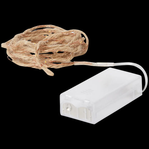 Frânghie decorativă cu 40 LED-uri - Lumină Albă Extracaldă - Perfectă pentru Atmosferă Cozy