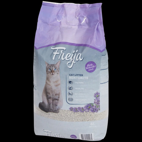 Nisip de Litieră Premium pentru Pisici Freija - Lavandă Relaxantă, Control Avansat al Mirosurilor