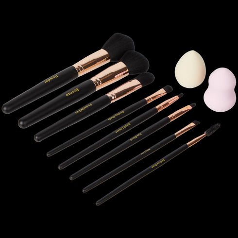 Set Profesional de Pensule pentru Machiaj - 10 Piese - Calitate Superioară