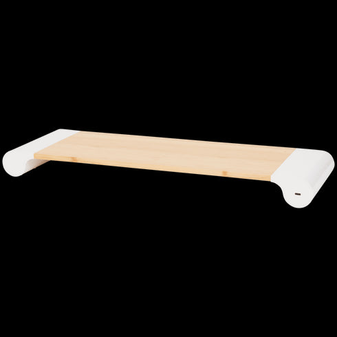 Suport Ergonomic pentru Monitor Lab31 cu 2 Porturi USB - Organizare și Încărcare Rapidă