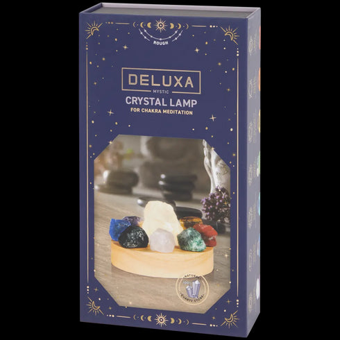 Lampă Chakra Deluxa cu 8 Cristale - Armonie și Echilibru Energetic