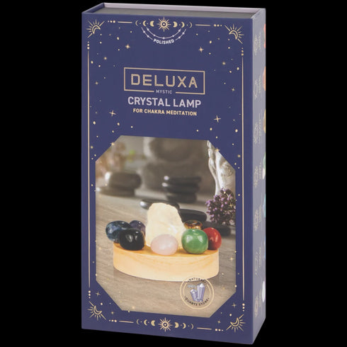 Lampă Chakra Deluxa cu 8 Cristale - Armonie și Echilibru Energetic