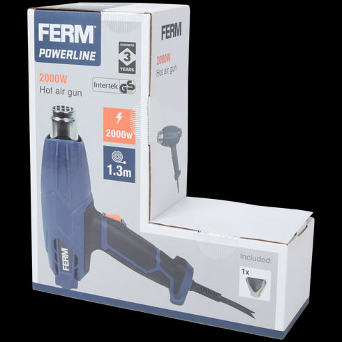 Pistol cu Aer Cald Profesional FERM - Putere și Precizie pentru Lucrări Diverse