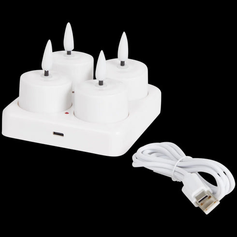 Lumânări LED Reîncărcabile - Lumină Caldă, Siguranță și Eleganță pentru Casa Ta