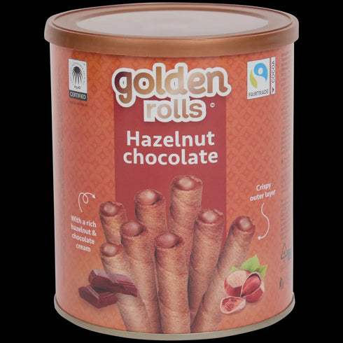 Golden Rolls - Rulouri Crocante cu Cacao Fairtrade | Gustare Delicioasă