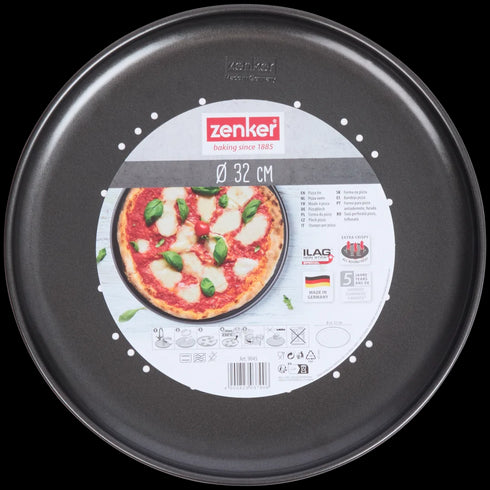 Tavă de Pizza Antiaderentă Zenker Ø 32 cm - Savurează Pizza Perfectă Acasă