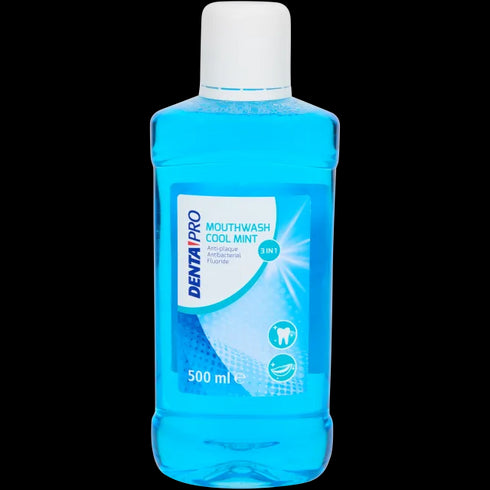 Apă de Gură Dentapro 3 în 1: Protecție Antibacteriană, Antiplacă și Fluor