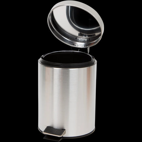 Coș de Gunoi Elegant din Inox cu Pedală - Ideal pentru Bucătărie și Baie