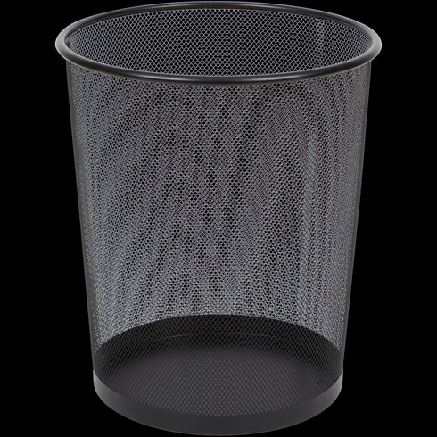 Durable Metal Mesh Trash Can - 30x35cm - Various Colors Available