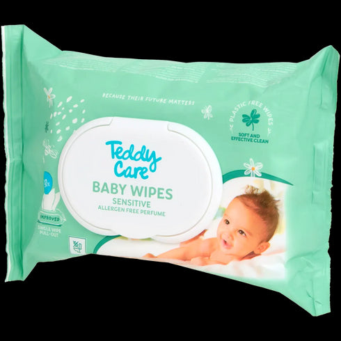 Șervețele Umede Teddy Care Piele Sensibilă - Curățare Delicată și Naturală