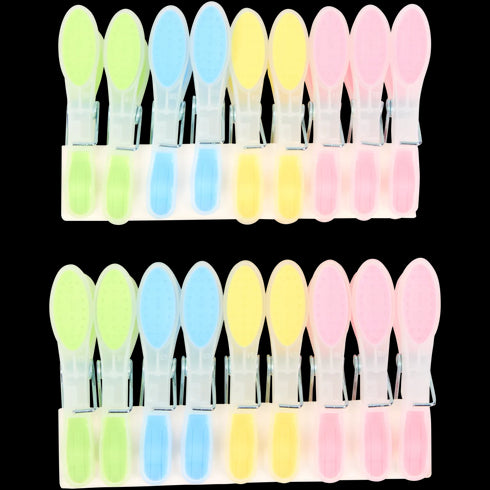 Set 50 Cârlige de Rufe din Plastic Rezistente - Culori Diverse - Calitate Premium