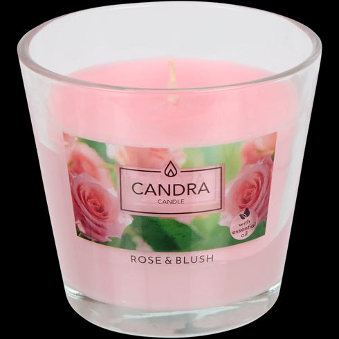 Lumânare Parfumată Premium în Sticlă Decorativă Candra - Aromă Unică pentru Casa Ta