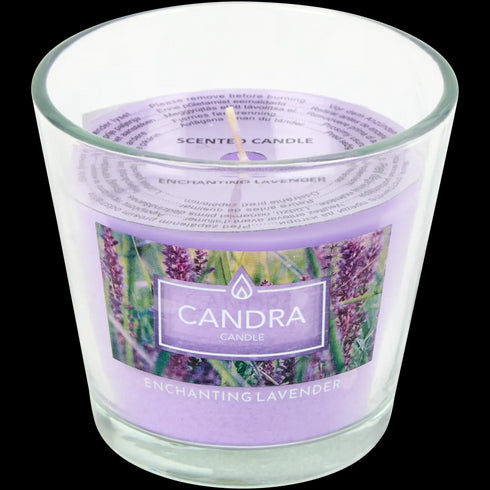 Lumânare Parfumată Premium în Sticlă Decorativă Candra - Aromă Unică pentru Casa Ta