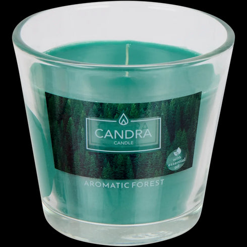 Lumânare Parfumată Premium în Sticlă Decorativă Candra - Aromă Unică pentru Casa Ta