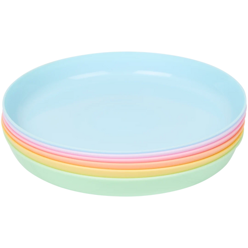 Farfurii Plastice Colorate - Perfecte pentru Exterior și Grădină