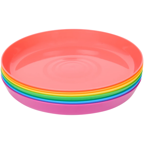 Farfurii Plastice Colorate - Perfecte pentru Exterior și Grădină