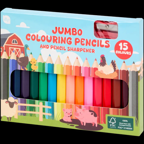 Set Creioane Colorate Jumbo - Ideale pentru Micii Artiști