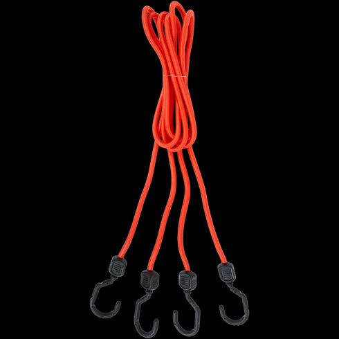 Corzi Elastice Profesionale cu Cârlige - Rezistență Maximă 20kg, 2x80cm - Esențiale pentru Transport și Securitate