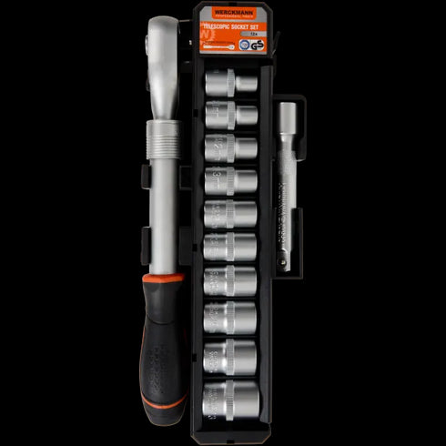 Set Profesional de Chei Tubulare cu Clichet Telescopic Werckmann - Calitate și Performanță Garantată