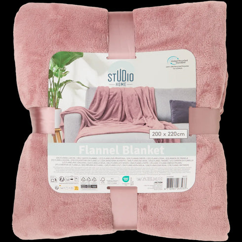 Pătură Confortabilă XL Studio Home - Extra Moale și Spațioasă (200x220 cm) - Ideală pentru Serile Reci