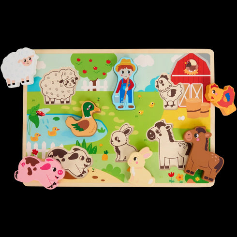 Puzzle din lemn Mini Matters - Creativitate și Învățare pentru Copii