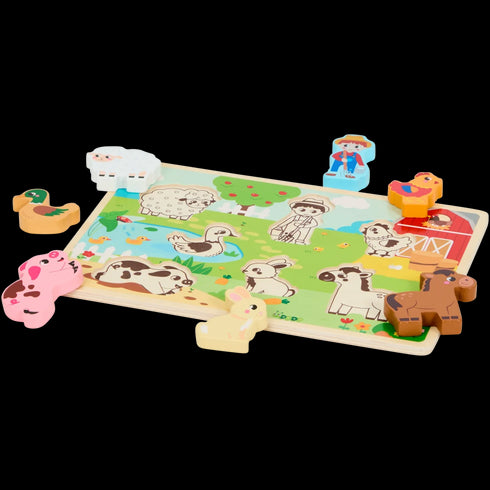 Puzzle din lemn Mini Matters - Creativitate și Învățare pentru Copii