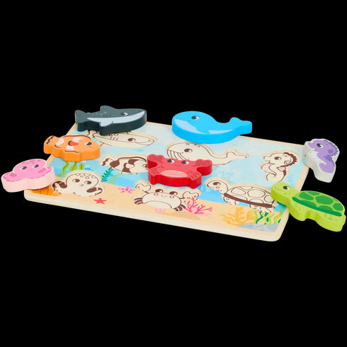 Puzzle din lemn Mini Matters - Creativitate și Învățare pentru Copii