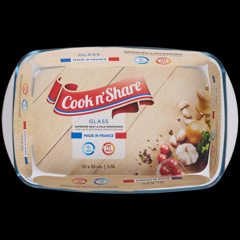 Tavă de Copt Emailată 'Action' - 35x22 cm, 2.6L, Rezistentă la Temperaturi Extreme