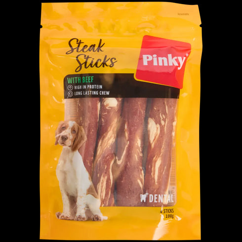 Pinky Steak Sticks: Gustare Premium pentru Câinele Tău - 44% Reducere!