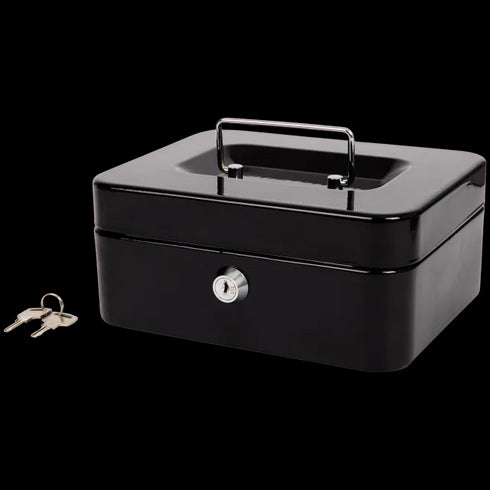 Secure Money Box - Durable and Portable Cash Box with Lock and Handle
