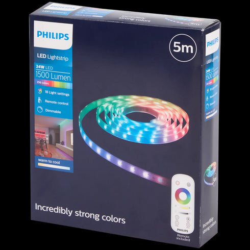 Bandă LED Philips RGB 5 metri - Iluminare Inteligentă și Culori Vibrante