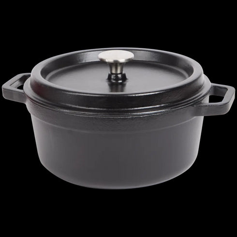 Oală din Fontă Emailată Sola Ø24cm - Perfectă pentru Cuptor și Gătit Lent