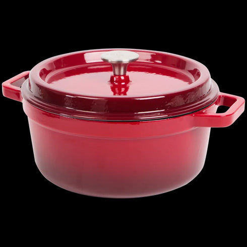 Oală din Fontă Emailată Sola Ø24cm - Perfectă pentru Cuptor și Gătit Lent