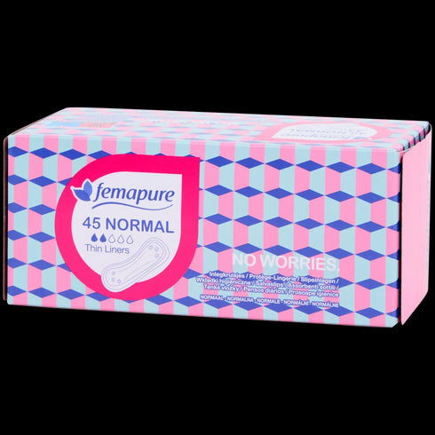 Absorbante Zilnice Femapure No Worries Normal - Confort și Protecție Zilnică